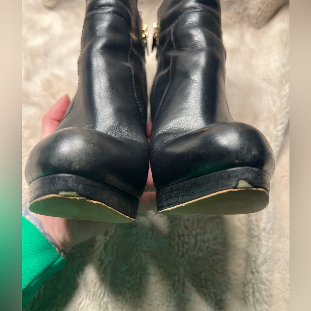 Michael Kors Wyatt leather platform ankle booties size 8 - Picture 7 of 10